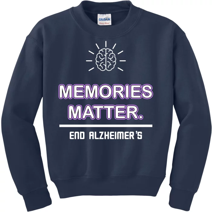 Memories Matter End Alzheimer's Kids Sweatshirt