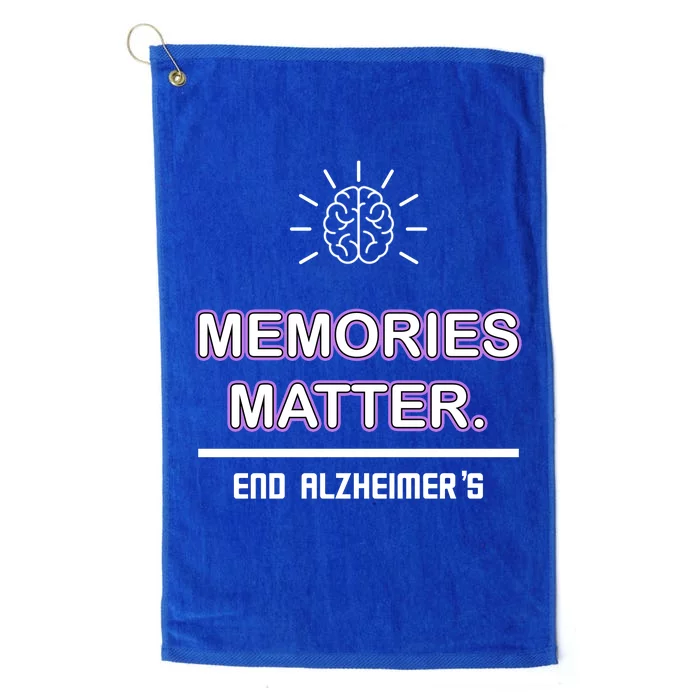 Memories Matter End Alzheimer's Platinum Collection Golf Towel