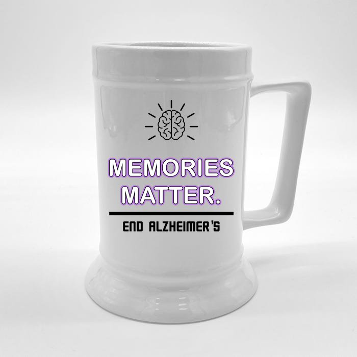 Memories Matter End Alzheimer's Front & Back Beer Stein