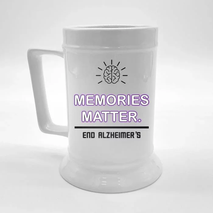 Memories Matter End Alzheimer's Front & Back Beer Stein