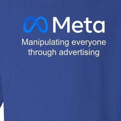 Meta Manipulating Everyone Through Advertising Toddler Long Sleeve Shirt