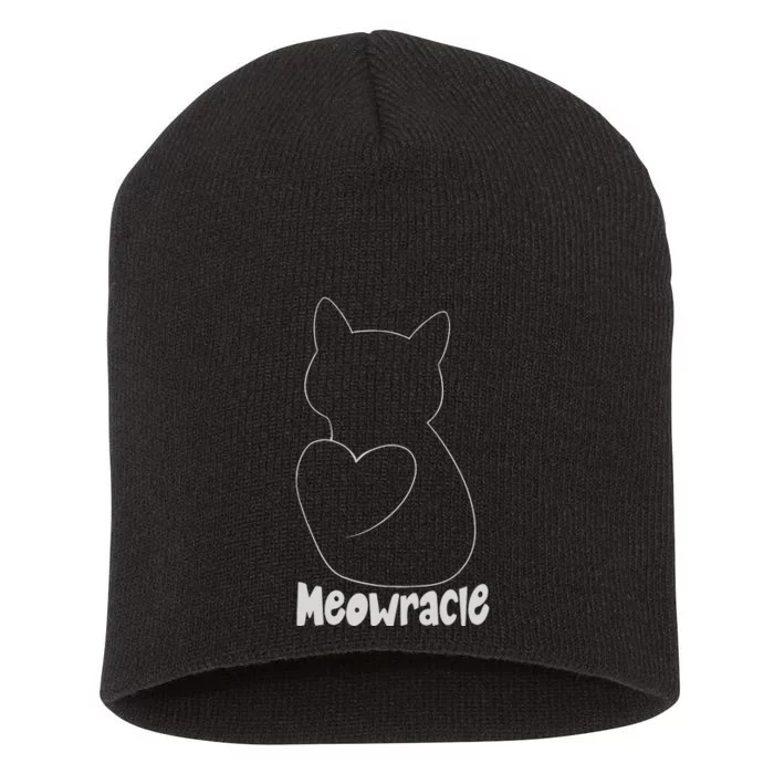 Meowracie Short Acrylic Beanie