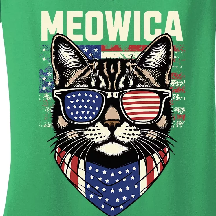 Meowica Women's V-Neck T-Shirt