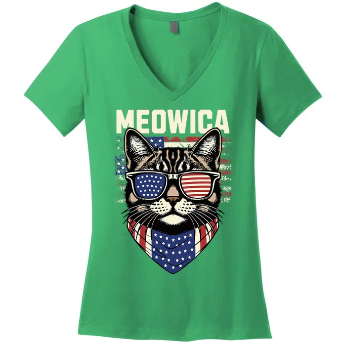 Meowica Women's V-Neck T-Shirt