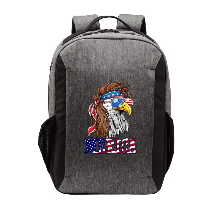 Merica Mullet Eagle Independence Day Vector Backpack