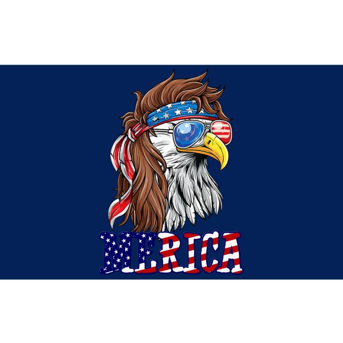 Merica Mullet Eagle Independence Day Bumper Sticker