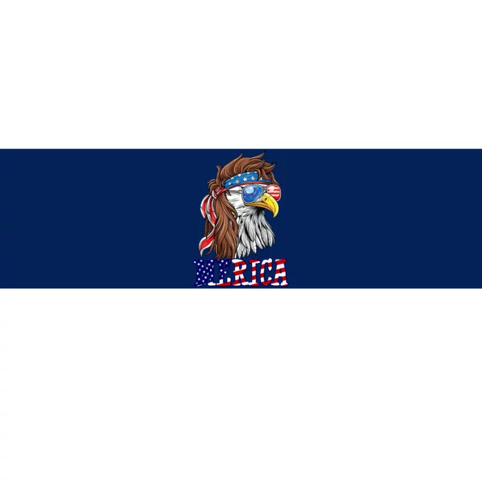 Merica Mullet Eagle Independence Day Bumper Sticker