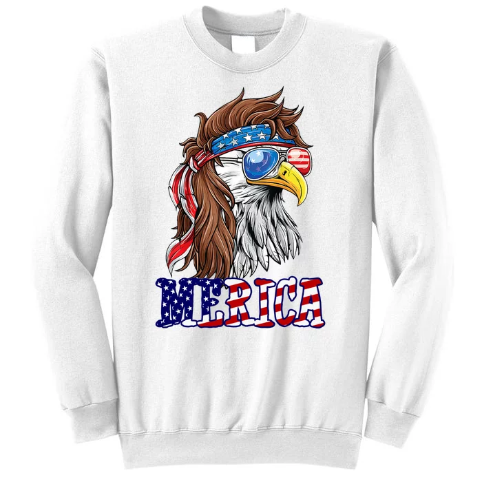 Merica Mullet Eagle Independence Day Sweatshirt