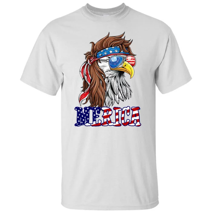 Merica Mullet Eagle Independence Day Tall T-Shirt