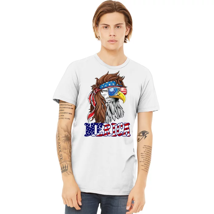 Merica Mullet Eagle Independence Day Premium T-Shirt