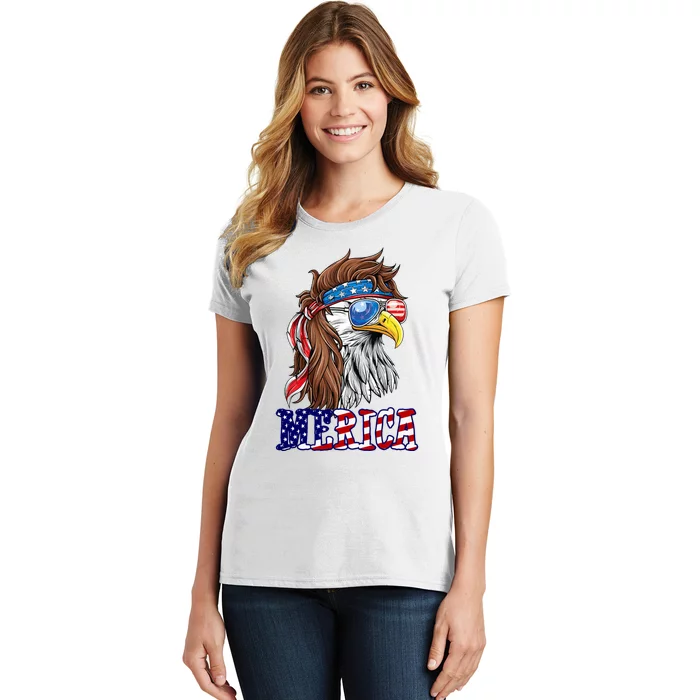 Merica Mullet Eagle Independence Day Women's T-Shirt