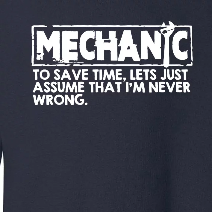 Mechanic Toddler Sweatshirt