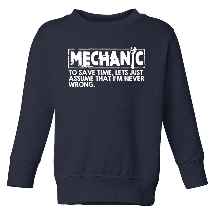 Mechanic Toddler Sweatshirt