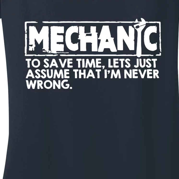 Mechanic Women's V-Neck T-Shirt