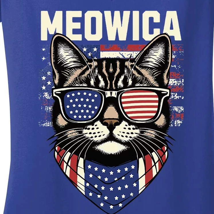 Meowica Women's V-Neck T-Shirt