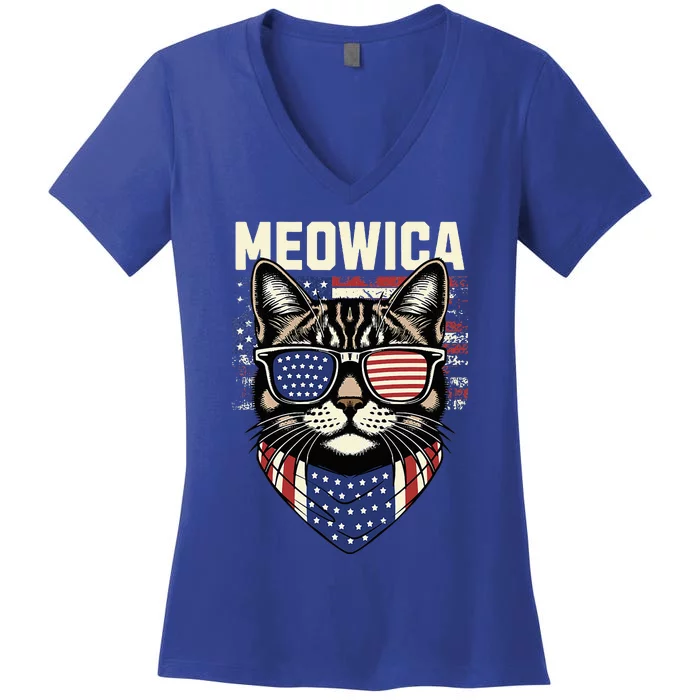 Meowica Women's V-Neck T-Shirt