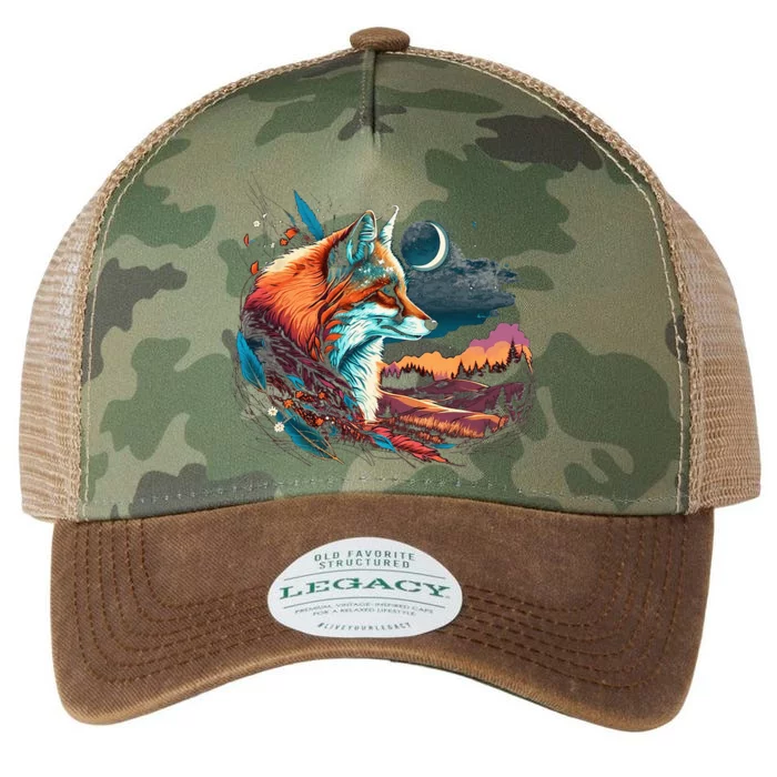 Majestic Moon Fox Legacy Tie Dye Trucker Hat