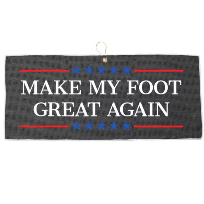 Make My Foot Great Again Large Microfiber Waffle Golf Towel