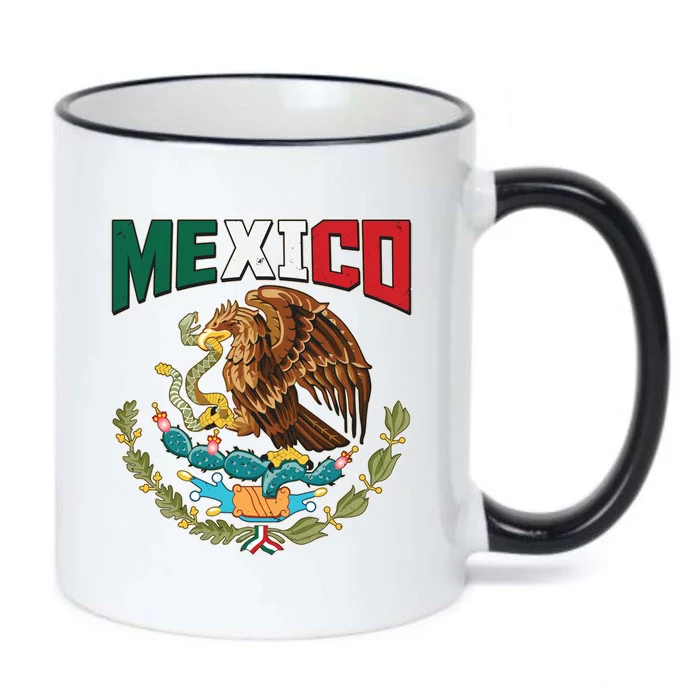 Mexico Mexican Flag Eagle And Snake Black Color Changing Mug