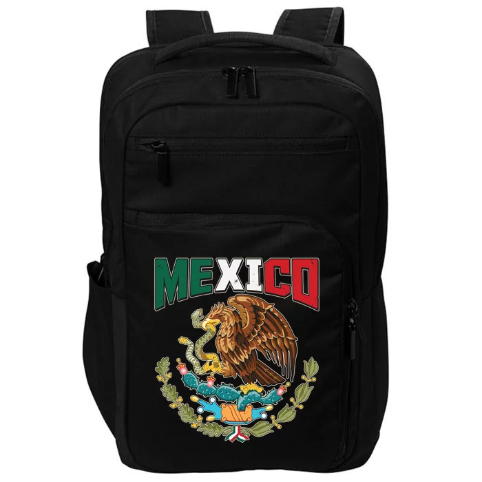 Mexico Mexican Flag Eagle And Snake Impact Tech Backpack