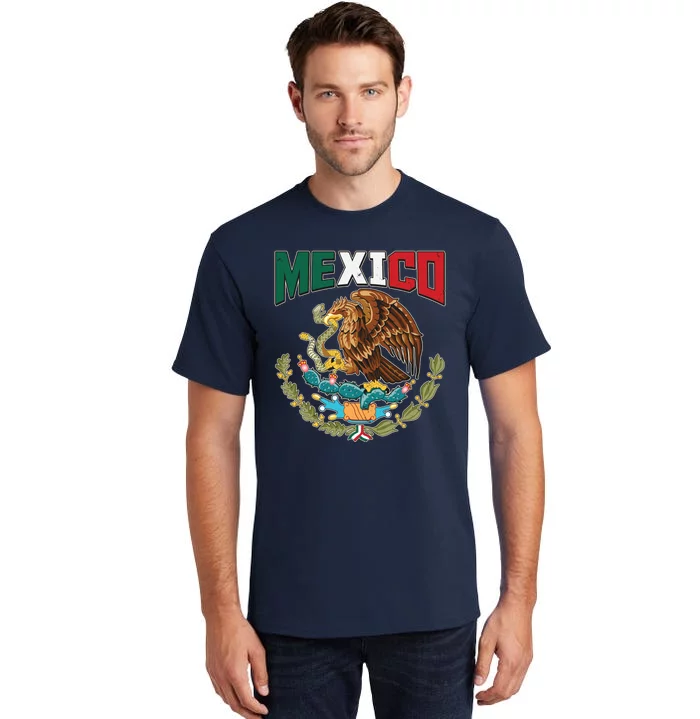 Mexico Mexican Flag Eagle And Snake Tall T-Shirt