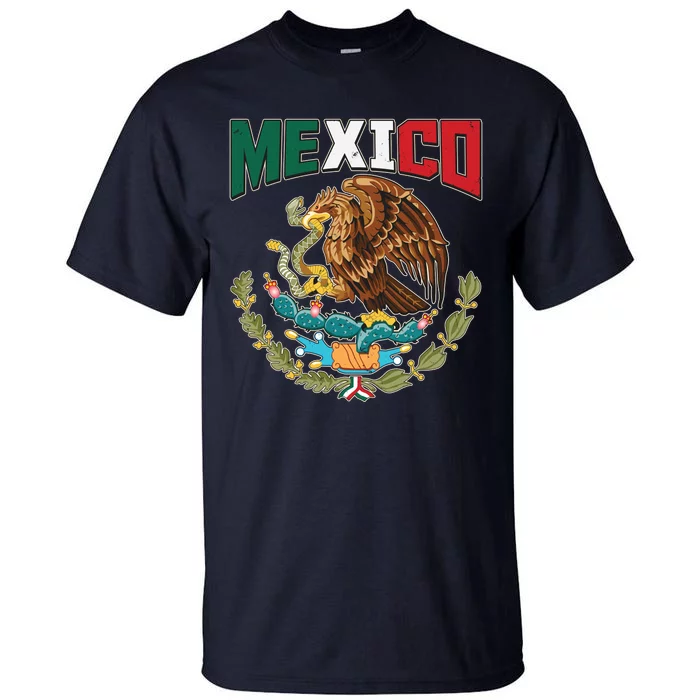 Mexico Mexican Flag Eagle And Snake Tall T-Shirt