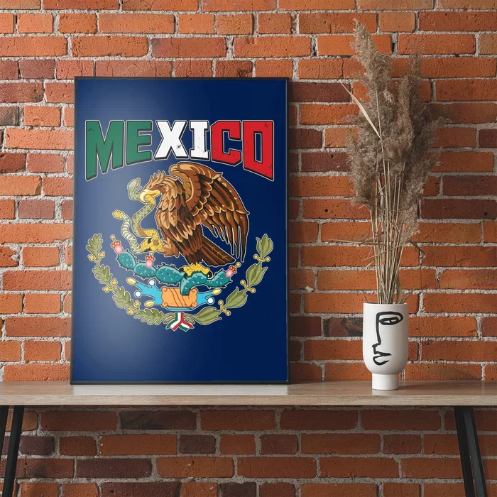 Mexico Mexican Flag Eagle And Snake Poster