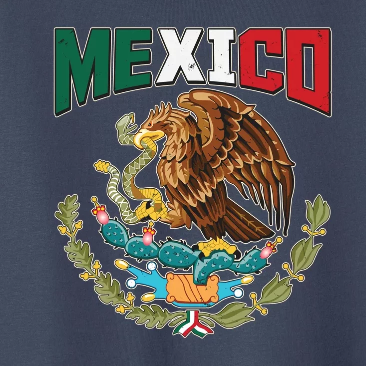 Mexico Mexican Flag Eagle And Snake Toddler T-Shirt