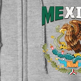 Mexico Mexican Flag Eagle And Snake Full Zip Hoodie