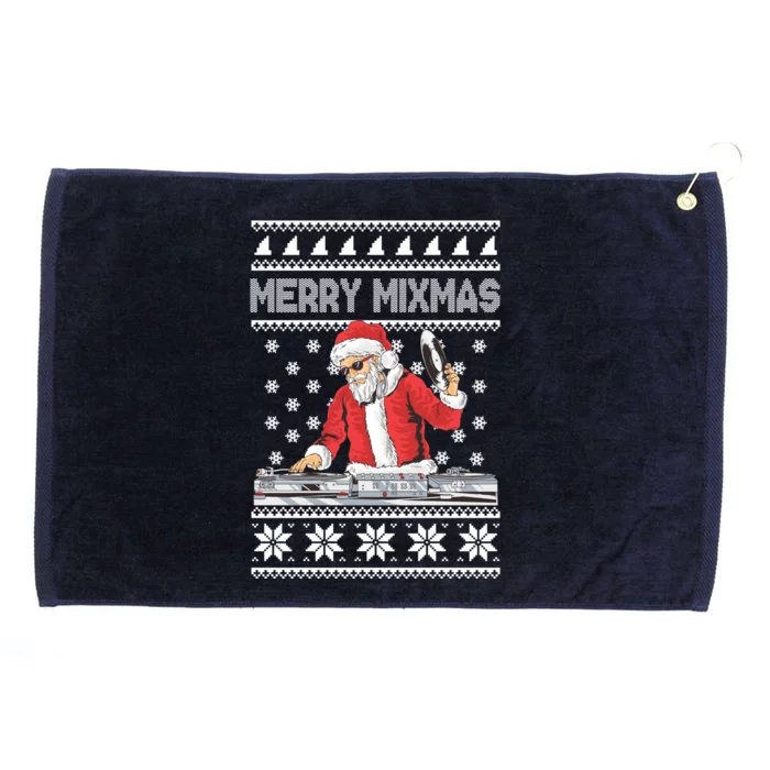 Merry Mixmas Funny Christmas Dj Hip Hop Music Party Edm Ugly Meaningful Gift Grommeted Golf Towel