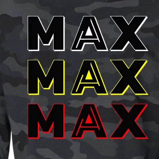 Max Max Formula Racing Driver Fan Team Box Box Box Cropped Pullover Crew