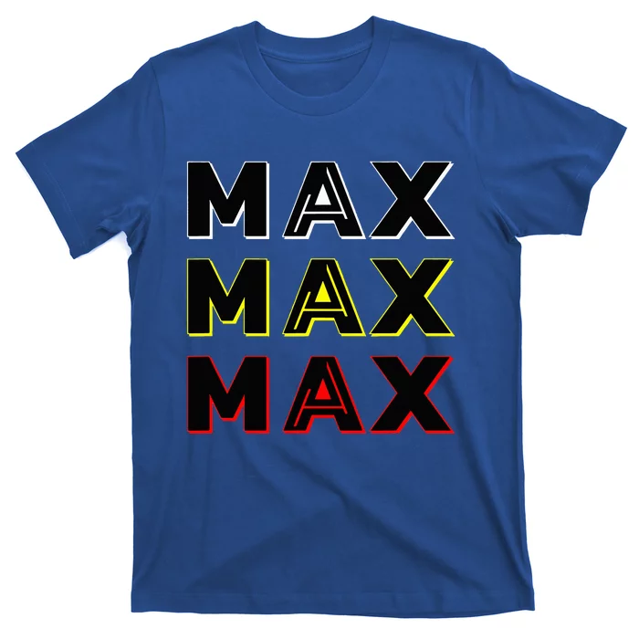 Max Max Formula Racing Driver Fan Team Box Box Box T-Shirt