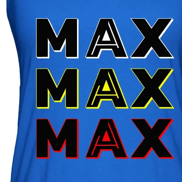 Max Max Formula Racing Driver Fan Team Box Box Box Ladies Essential Flowy Tank