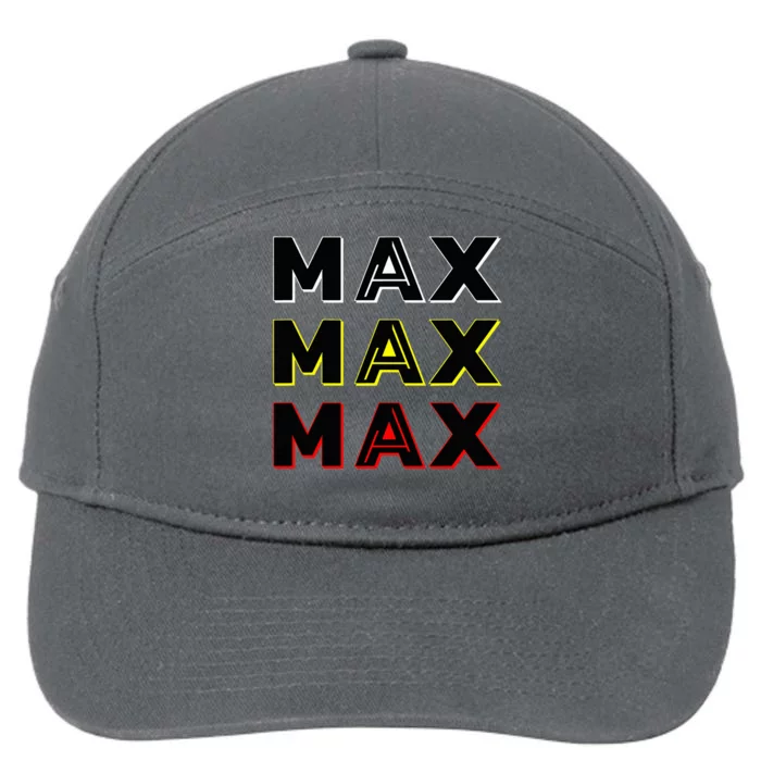 Max Max Formula Racing Driver Fan Team Box Box Box 7-Panel Snapback Hat