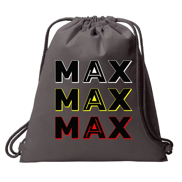 Max Max Formula Racing Driver Fan Team Box Box Box Drawstring Bag