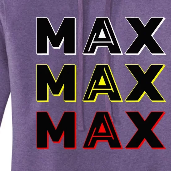 Max Max Formula Racing Driver Fan Team Box Box Box Women's Pullover Hoodie