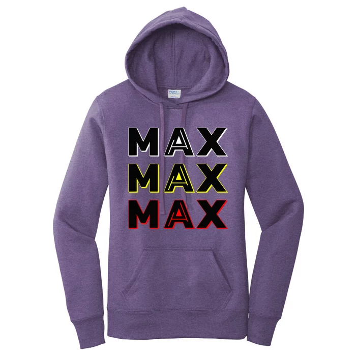 Max Max Formula Racing Driver Fan Team Box Box Box Women's Pullover Hoodie