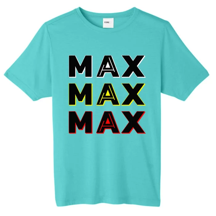 Max Max Formula Racing Driver Fan Team Box Box Box ChromaSoft Performance T-Shirt