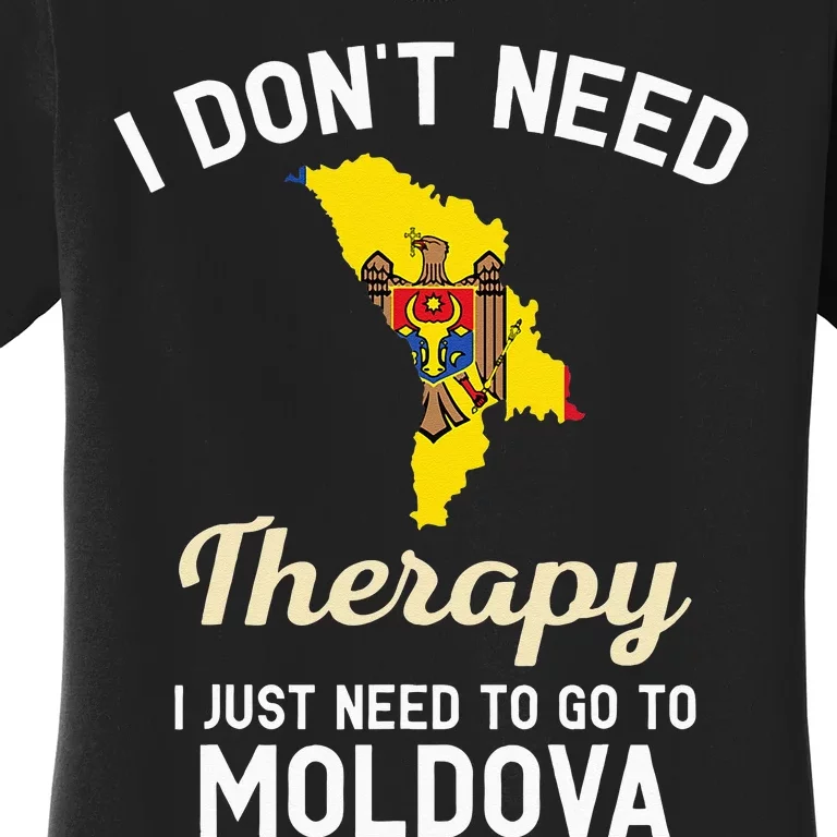 Moldova Moldovan Flag Map Travel Gifts Women's T-Shirt