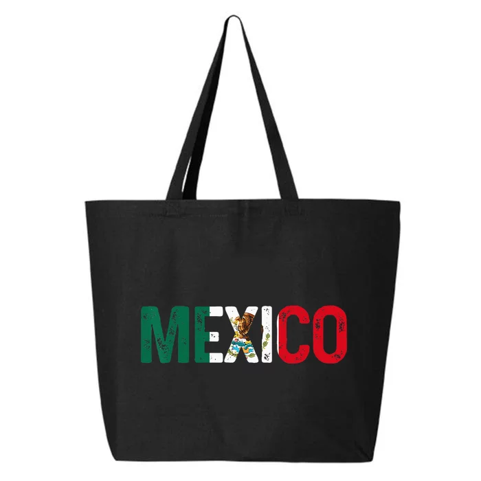 Mexico Mexican Flag Vintage Pride 25L Jumbo Tote