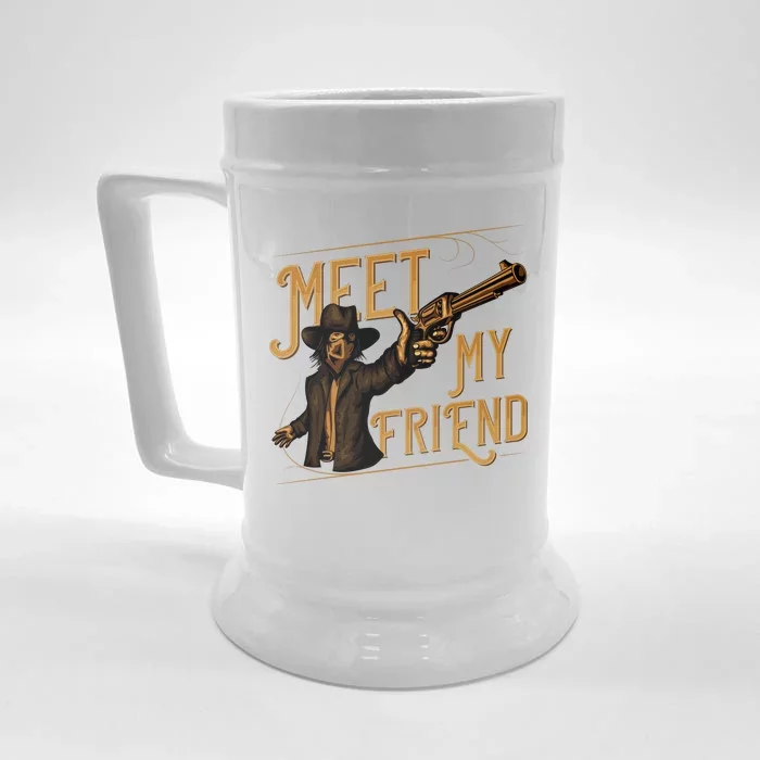 Meet My Friend Front & Back Beer Stein