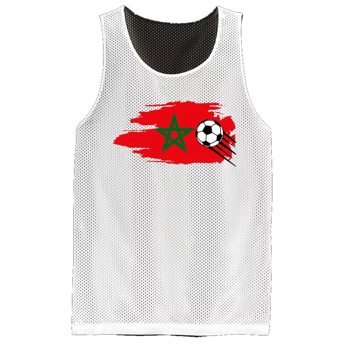 Morocco Moroccan Flag Soccer Football Lover Mesh Reversible Basketball Jersey Tank