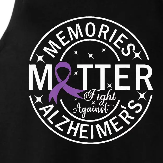 Memories Matter Fight Against AlzheimerS Ladies Tri-Blend Wicking Tank