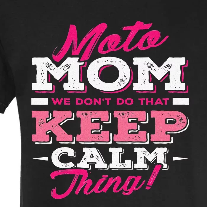 Moto Mom Funny Motocross Dirt Bike Garment-Dyed Heavyweight T-Shirt