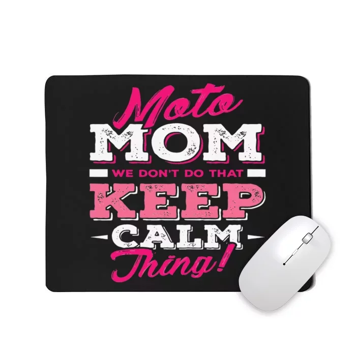 Moto Mom Funny Motocross Dirt Bike Mousepad