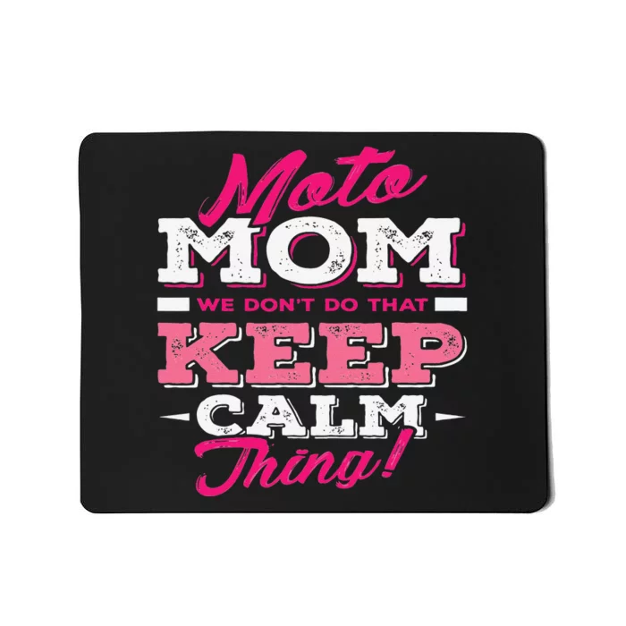 Moto Mom Funny Motocross Dirt Bike Mousepad