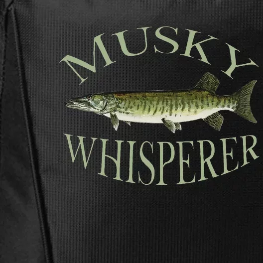 Musky Muskellunge Fish Illustration Art Fishing Angler Gear City Backpack