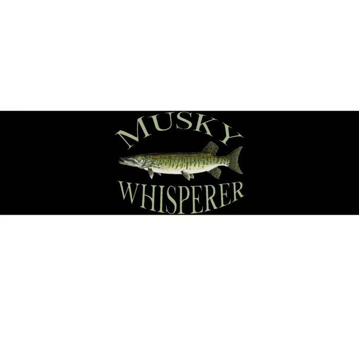 Musky Muskellunge Fish Illustration Art Fishing Angler Gear Bumper Sticker