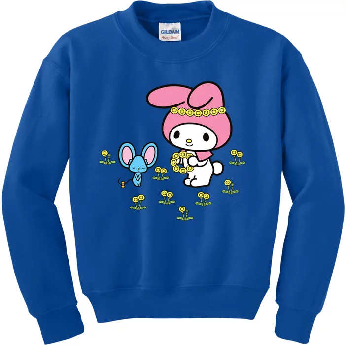 My Melody Flower Crown Meaningful Gift Kids Sweatshirt