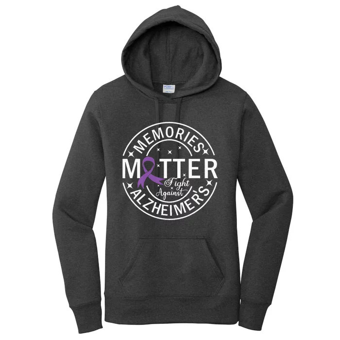 Memories Matter Fight Against AlzheimerS Women's Pullover Hoodie